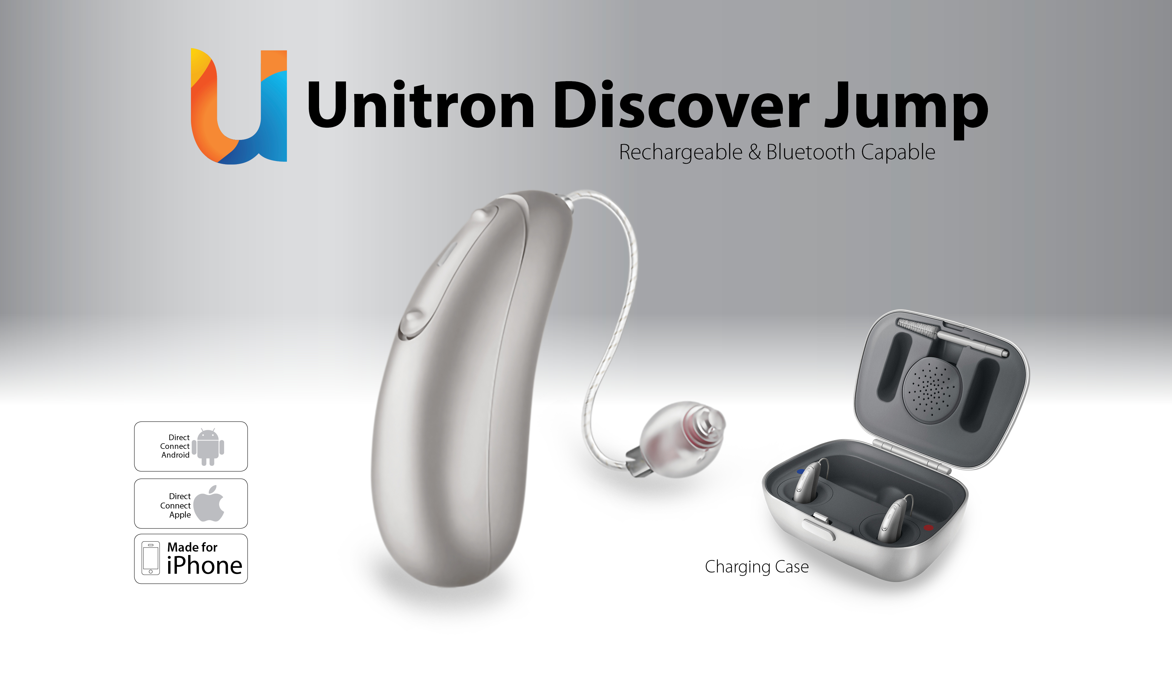 Disciver D Moxi Jump R appareils auditifs bluetooth rechargeable Unitron