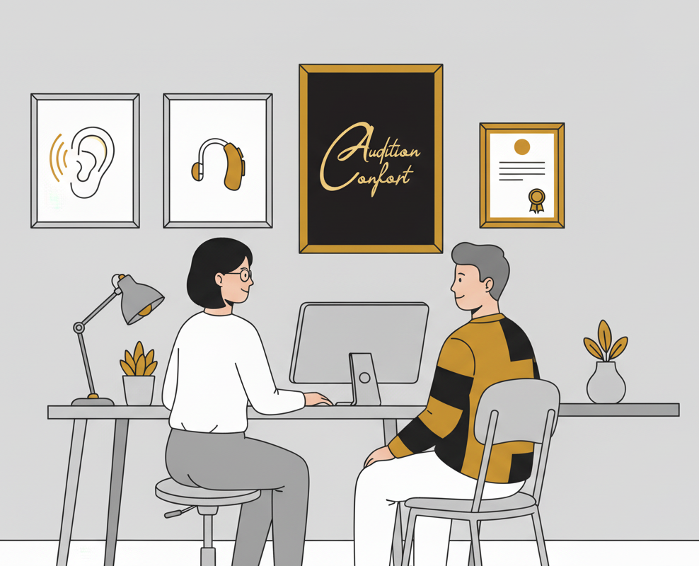 Réglage et entretien d’appareils auditifs chez Audition Confort Bordeaux – expertise technique et suivi à vie